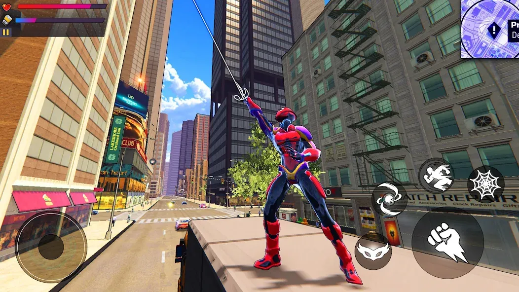 Spider Hero:Super City Hero (пайдер Хиро) [МОД Unlocked] Screenshot 2