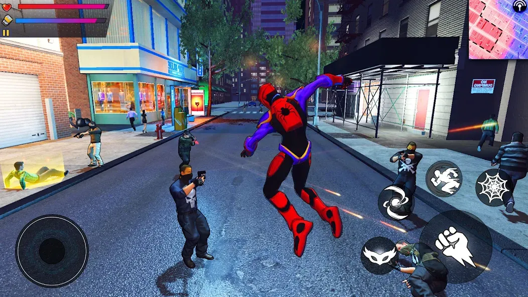 Spider Hero:Super City Hero (пайдер Хиро) [МОД Unlocked] Screenshot 3