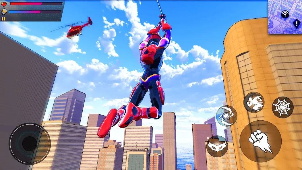 Spider Hero:Super City Hero (пайдер Хиро) [МОД Unlocked] Screenshot 4