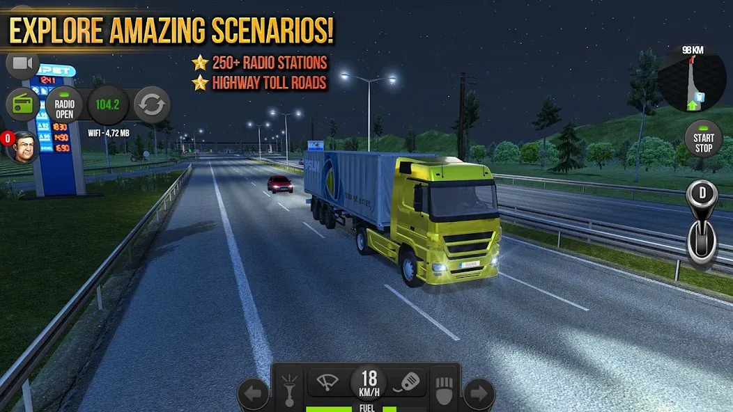 Truck Simulator : Europe [МОД Бесконечные монеты] Screenshot 2