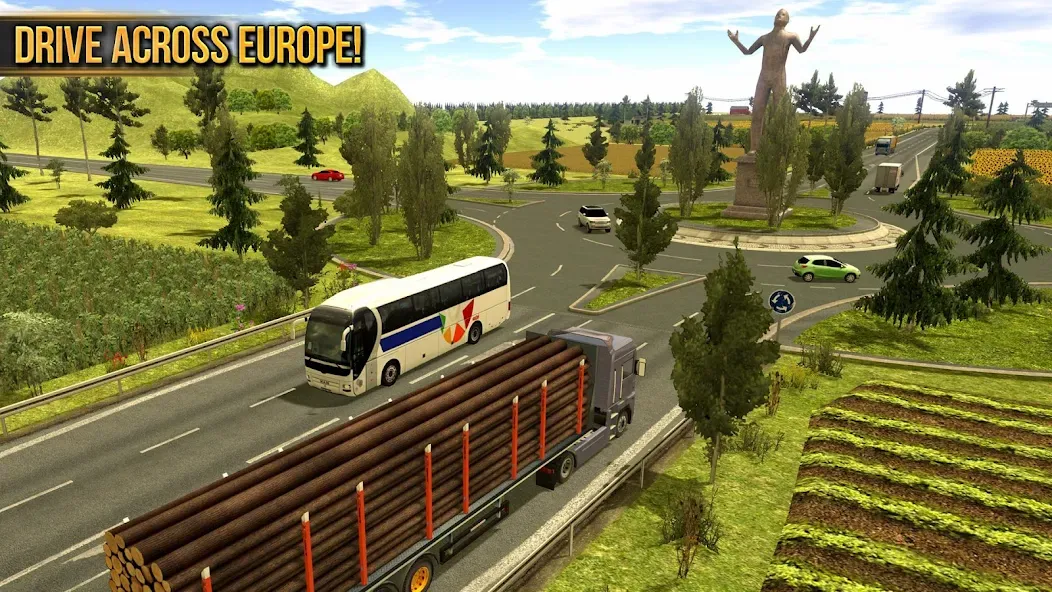 Truck Simulator : Europe [МОД Бесконечные монеты] Screenshot 3