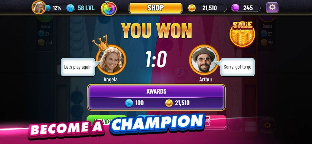 Backgammon Plus - Board Game (Бэкгаммон Плюс) [МОД Все открыто] Screenshot 5