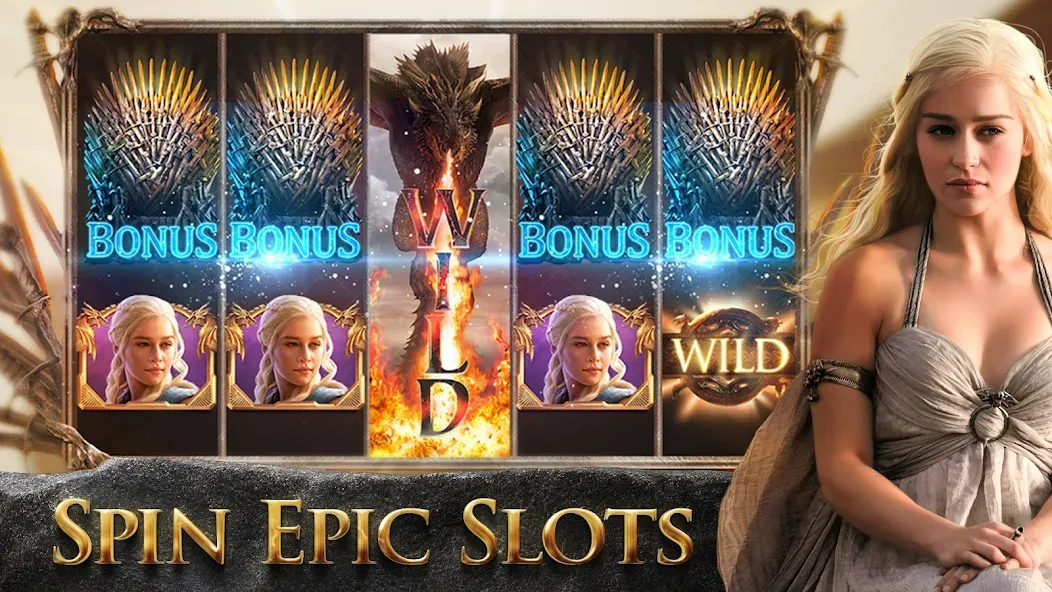 Game of Thrones Slots Casino (Гейм оф Тронс Слотс Казино) [МОД Menu] Screenshot 1
