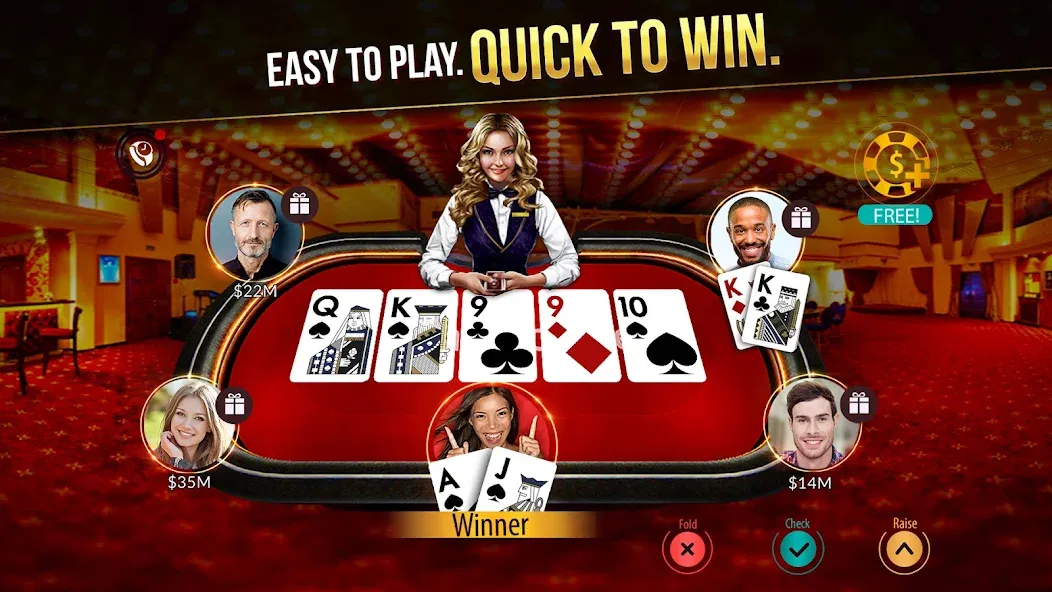 Zynga Poker ™ – Texas Holdem (Зинга Покер) [МОД Все открыто] Screenshot 1