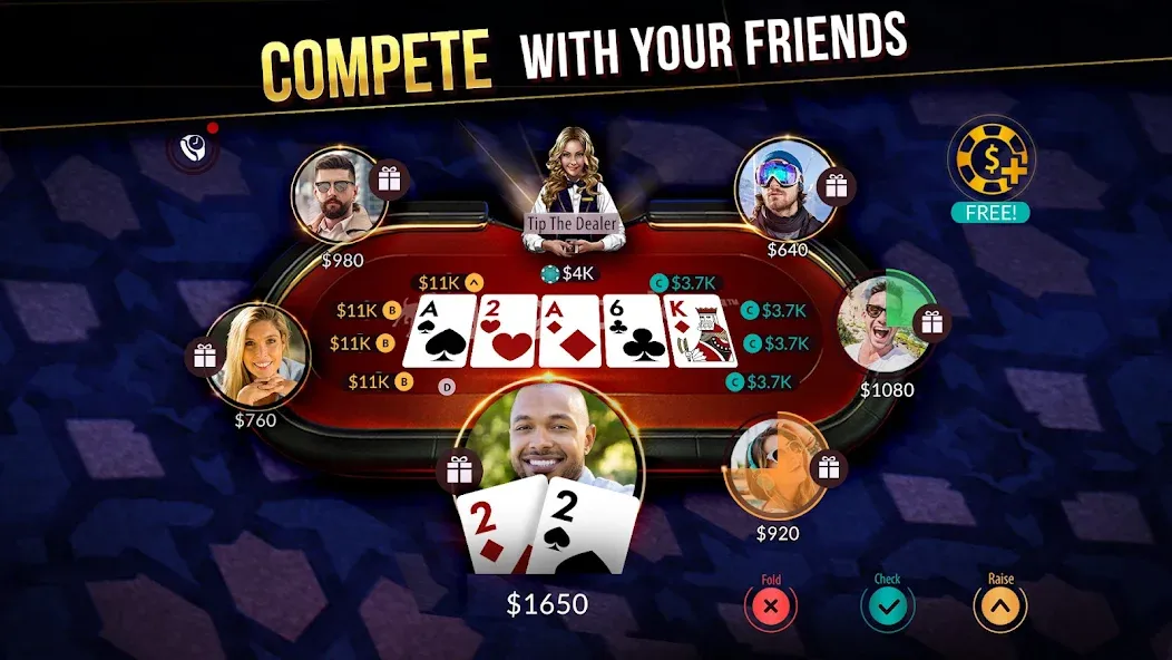 Zynga Poker ™ – Texas Holdem (Зинга Покер) [МОД Все открыто] Screenshot 3