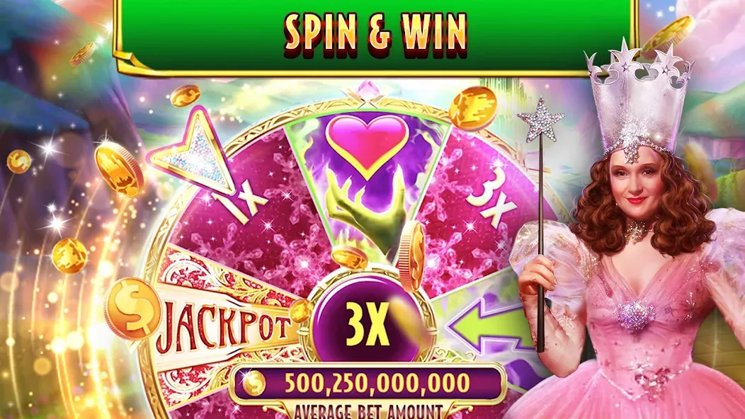 Wizard of Oz Slots Games (Волшебник из страны Оз игровой автомат) [МОД Бесконечные деньги] Screenshot 4