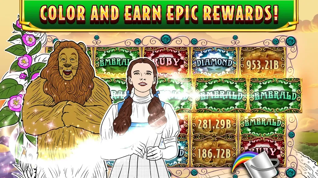 Wizard of Oz Slots Games (Волшебник из страны Оз игровой автомат) [МОД Бесконечные деньги] Screenshot 5
