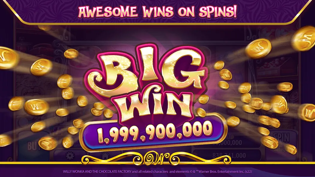 Willy Wonka Vegas Casino Slots (Вилли Вонка Вегас Казино Слоты) [МОД Unlimited Money] Screenshot 2