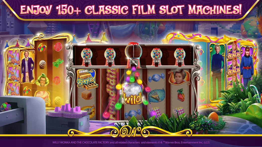 Willy Wonka Vegas Casino Slots (Вилли Вонка Вегас Казино Слоты) [МОД Unlimited Money] Screenshot 3