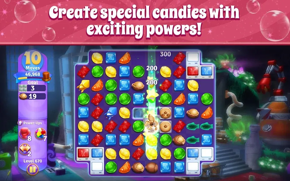 Wonka's World of Candy Match 3 [МОД Все открыто] Screenshot 4