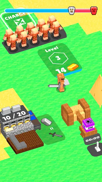 Craft Commander – Mine & Build (Крафт Коммандер) [МОД Menu] Screenshot 1