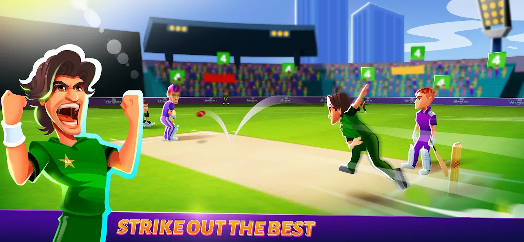 Hitwicket An Epic Cricket Game (Хитвикет) [МОД Бесконечные монеты] Screenshot 3