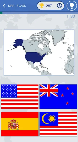 The Flags of the World Quiz [МОД Много монет] Screenshot 4