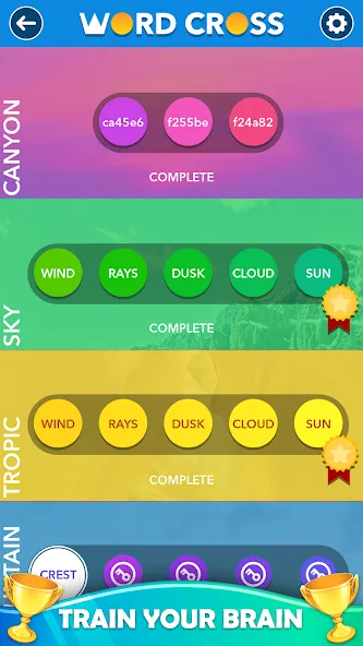 Word Cross: Offline Word Games [МОД Menu] Screenshot 4