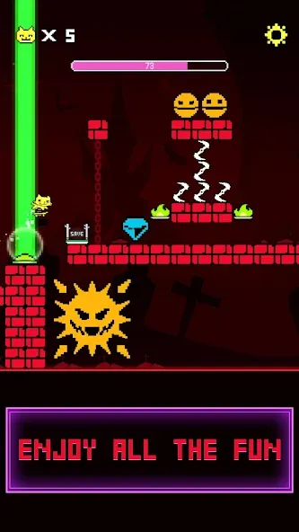 Underground Race - Arcade Game (Ритм Дэш) [МОД Бесконечные монеты] Screenshot 2