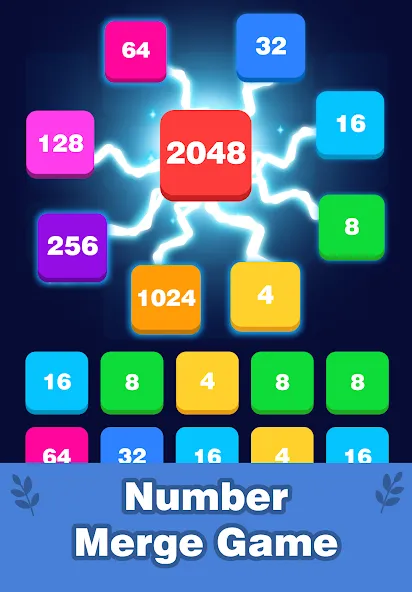 2248 Number block puzzle 2048 (Две тысячи двести сорок восемь) [МОД Бесконечные деньги] Screenshot 1