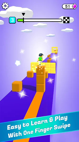 Block Surfer (Блок Серфер) [МОД Много монет] Screenshot 1