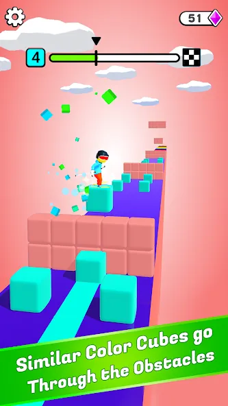Block Surfer (Блок Серфер) [МОД Много монет] Screenshot 2
