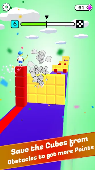 Block Surfer (Блок Серфер) [МОД Много монет] Screenshot 3