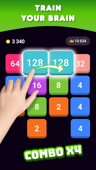2048: Puzzle Game! Merge Block (Две тысячи сорок восемь) [МОД Все открыто] Screenshot 5