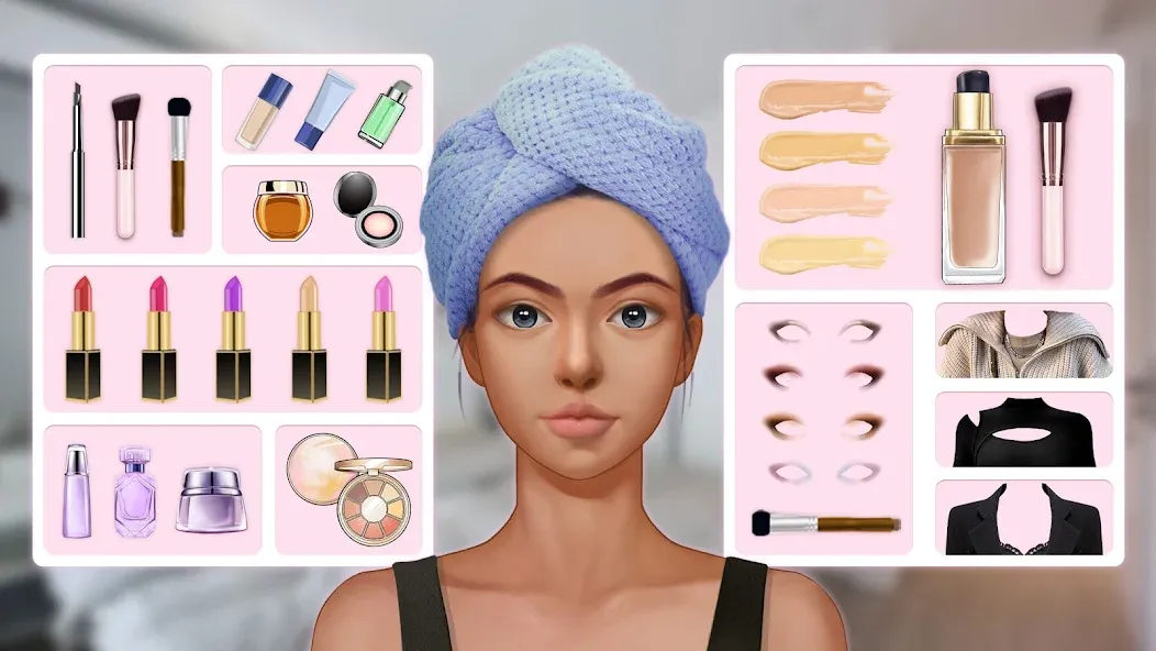 Makeup Stylist: Makeup Game (Сам сделай макияж) [МОД Unlocked] Screenshot 1