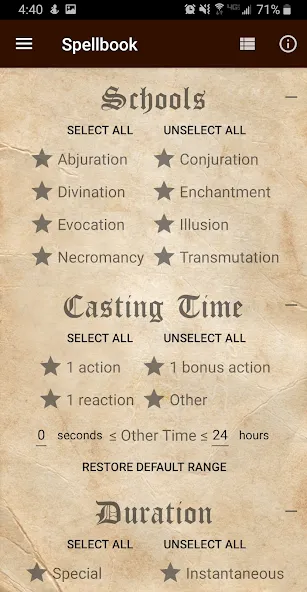 D&D Spellbook 5e [МОД Unlocked] Screenshot 3