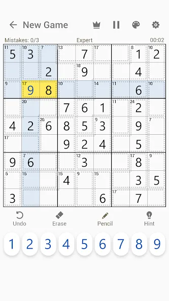 Killer Sudoku - Sudoku Puzzles [МОД Много монет] Screenshot 1
