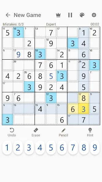 Killer Sudoku - Sudoku Puzzles [МОД Много монет] Screenshot 3