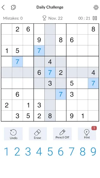 Sudoku - Classic Sudoku Puzzle [МОД Много монет] Screenshot 1
