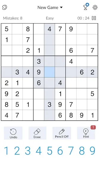 Sudoku - Classic Sudoku Puzzle [МОД Много монет] Screenshot 2