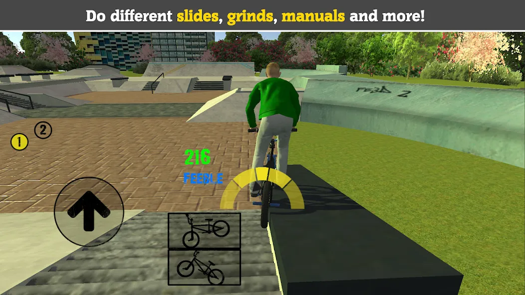 BMX FE3D 2 (БМХ ФЭ3Д 2) [МОД Unlocked] Screenshot 1