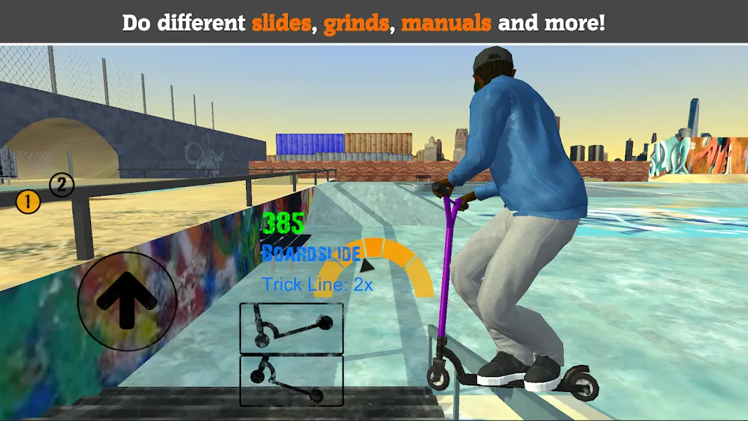 Scooter FE3D 2 (Скутер ФЭ3Д 2) [МОД Много монет] Screenshot 1