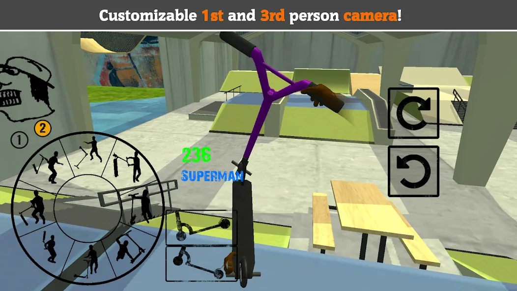 Scooter FE3D 2 (Скутер ФЭ3Д 2) [МОД Много монет] Screenshot 2