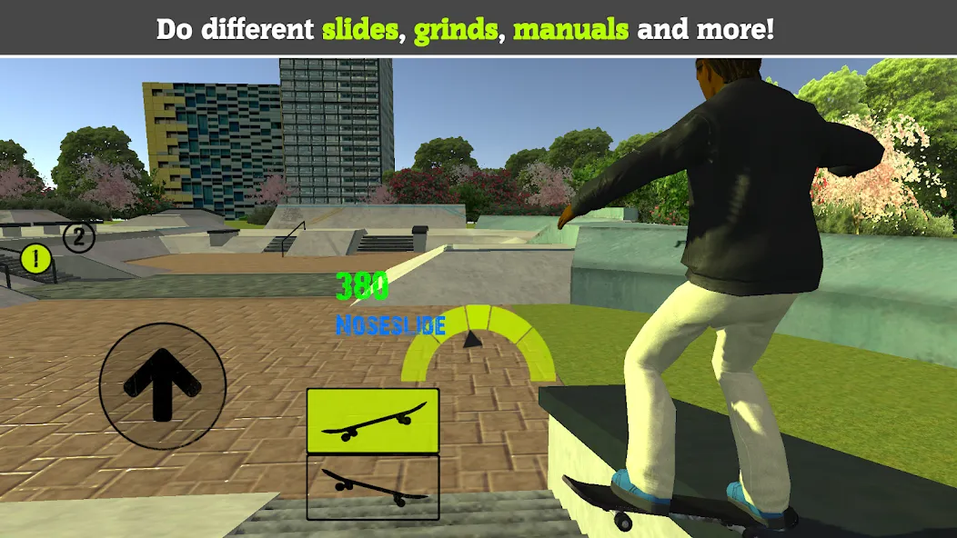 Skateboard FE3D 2 (Скейтборд 3D 2) [МОД Все открыто] Screenshot 1