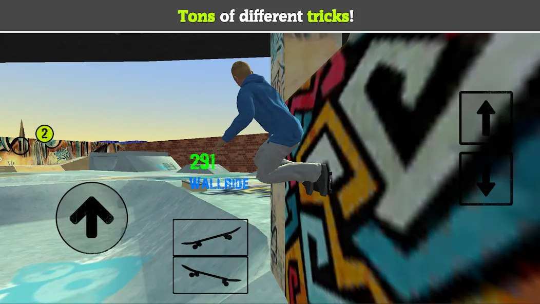 Skateboard FE3D 2 (Скейтборд 3D 2) [МОД Все открыто] Screenshot 2