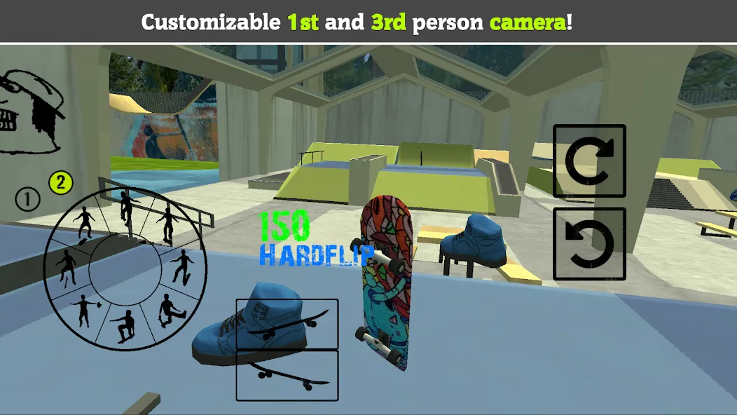 Skateboard FE3D 2 (Скейтборд 3D 2) [МОД Все открыто] Screenshot 3