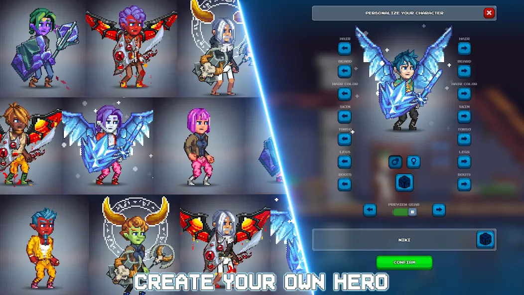 Miners Settlement: Idle RPG (Майнерс Сеттлмент) [МОД Все открыто] Screenshot 2