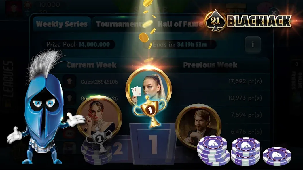 BlackJack 21 - Online Casino [МОД Menu] Screenshot 4