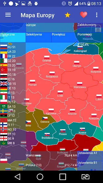 Europe map [МОД Бесконечные монеты] Screenshot 1