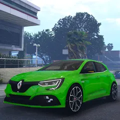 Взломанная Renault Megane RS Simulator (Рено Меган  Симулятор)  [МОД Меню]