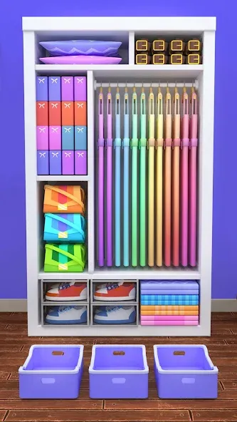 Fill the Closet: Organize Game (Фил зе Клозет) [МОД Бесконечные монеты] Screenshot 4