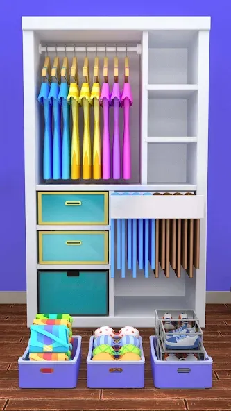 Fill the Closet: Organize Game (Фил зе Клозет) [МОД Бесконечные монеты] Screenshot 5