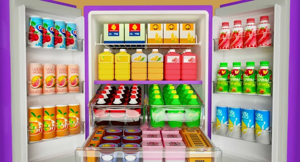 Fill Up Fridge：Organizing Game [МОД Бесконечные деньги] Screenshot 1
