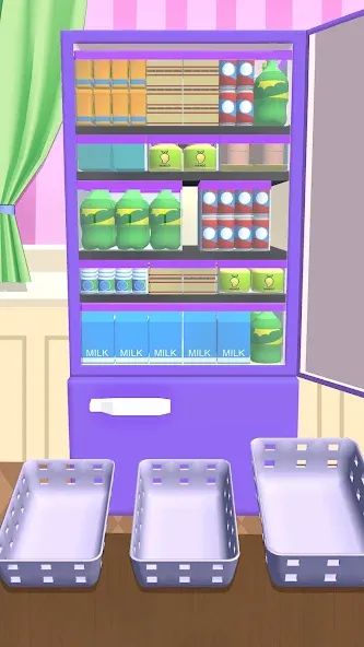 Fill Up Fridge：Organizing Game [МОД Бесконечные деньги] Screenshot 5