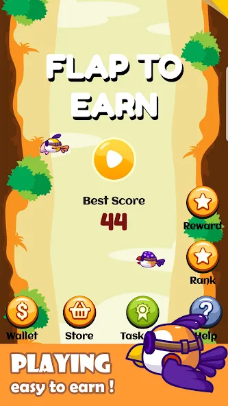 Flap To Earn (Флап Ту Ирн) [МОД Все открыто] Screenshot 1