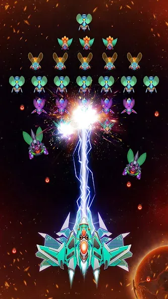 Galaxy Attack - Alien Shooter (Гэлэкси аттак) [МОД Много монет] Screenshot 1