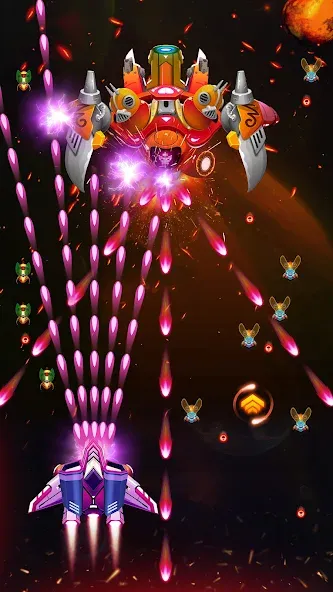 Galaxy Attack - Alien Shooter (Гэлэкси аттак) [МОД Много монет] Screenshot 2