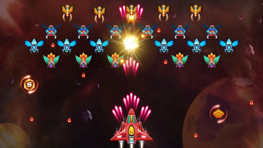 Galaxy Attack - Alien Shooter (Гэлэкси аттак) [МОД Много монет] Screenshot 5