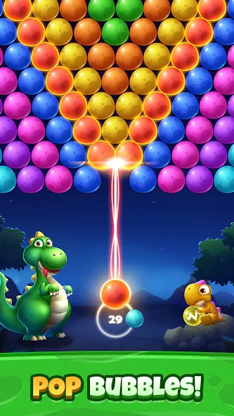 Bubble Shooter Primitive Eggs (Бабл Шутер Примитивные Яйца) [МОД Много денег] Screenshot 2
