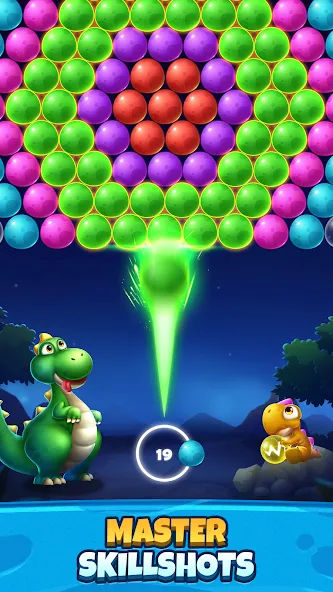 Bubble Shooter Primitive Eggs (Бабл Шутер Примитивные Яйца) [МОД Много денег] Screenshot 3